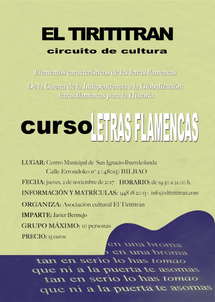 FLAMENCO Y CULTURA. LETRAS FLAMENCAS.
